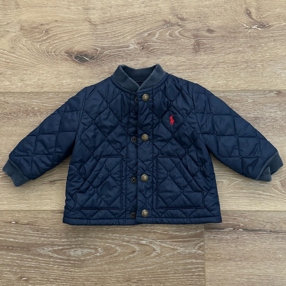 Ralph Lauren Baby Quilted Barn Jacket Size 6 Months